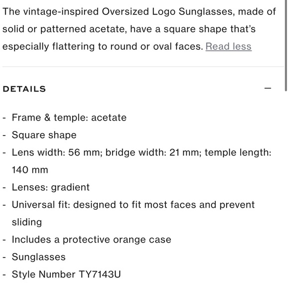 Tory Burch sunglasses - Picture 7 of 7